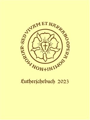 cover image of Lutherjahrbuch 90. Jahrgang 2023